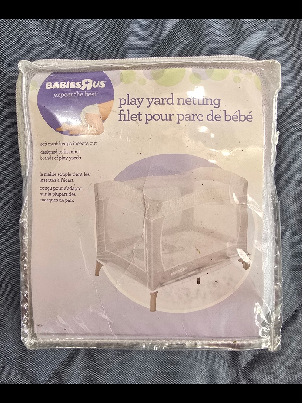 BabiesRUs White Play Yard Mesh Netting